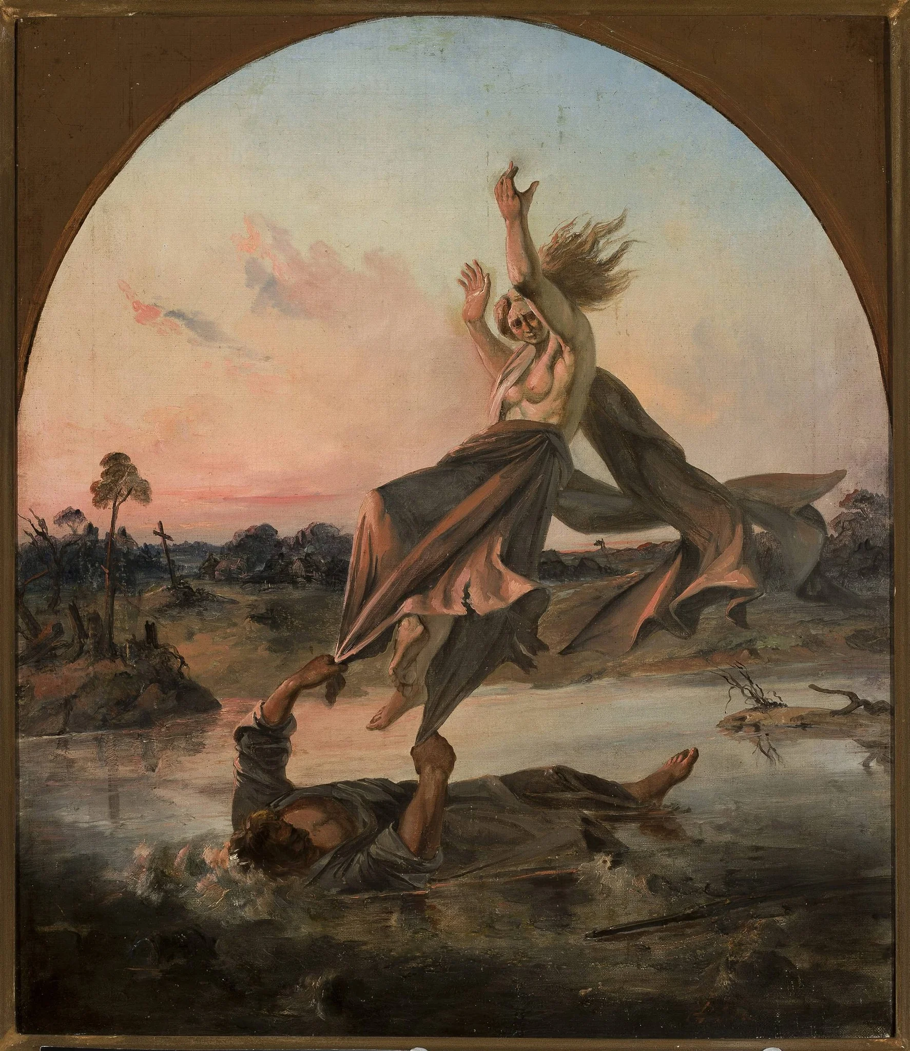 Pestilent air, by Ignacy Gierdziejewski, oil, 1856