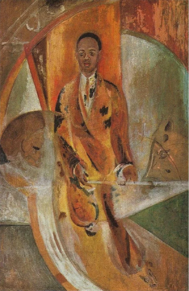 The Black Man, by Georgy Yakulov, oil, 1916