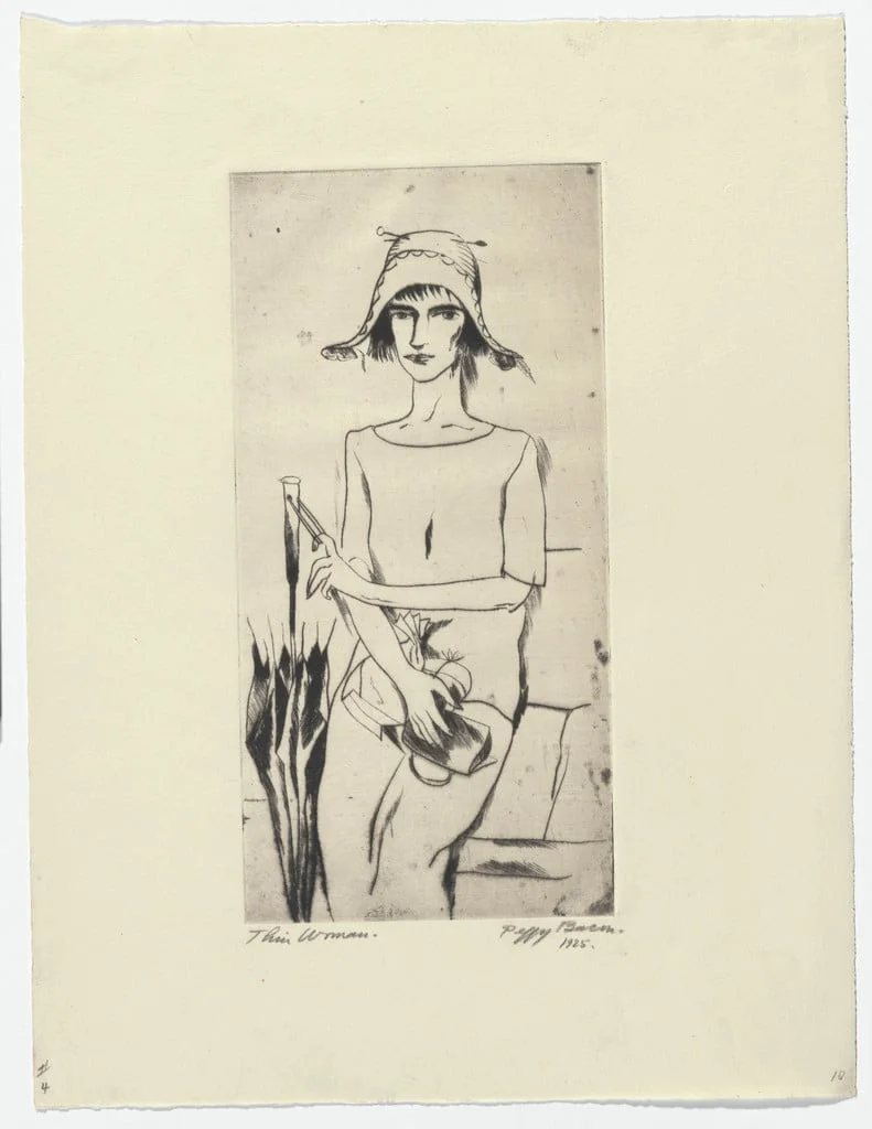 Untitled, by Peggy Bacon, ink, 1925