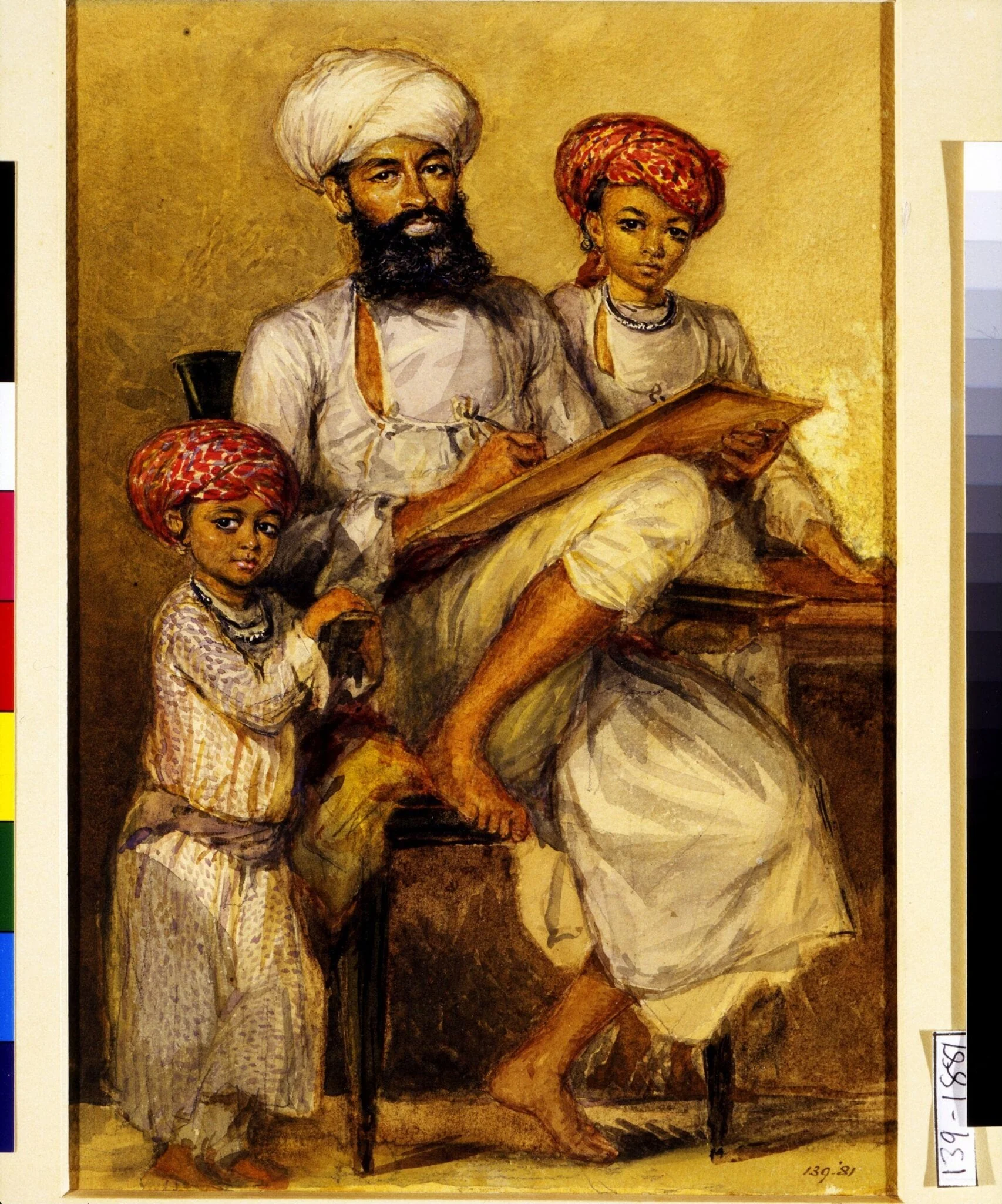 Portrait of Tara Chand, the court painter