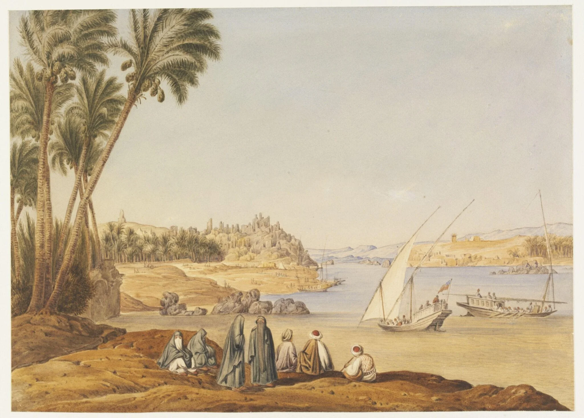 Aswan; looking south up the Nile