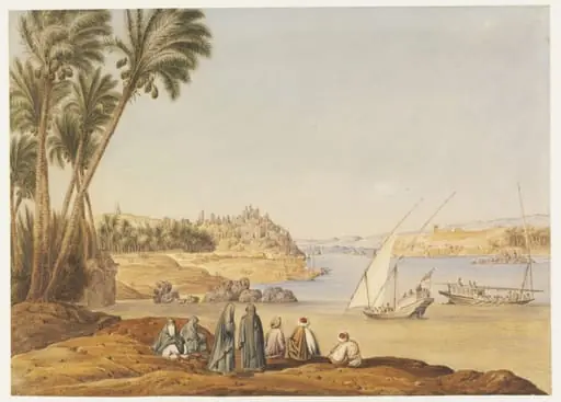 Aswan; looking south up the Nile