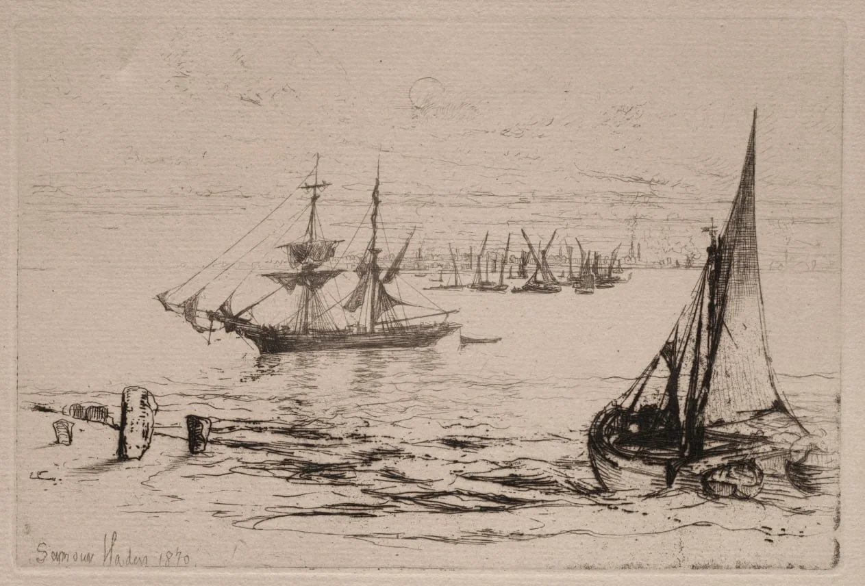 A Brig at Anchor
