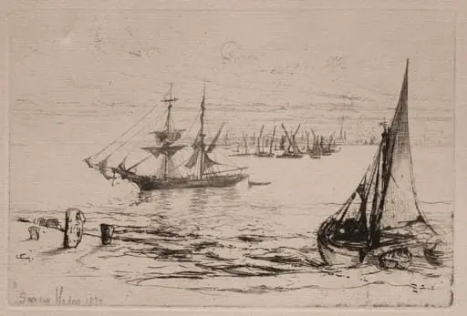 A Brig at Anchor