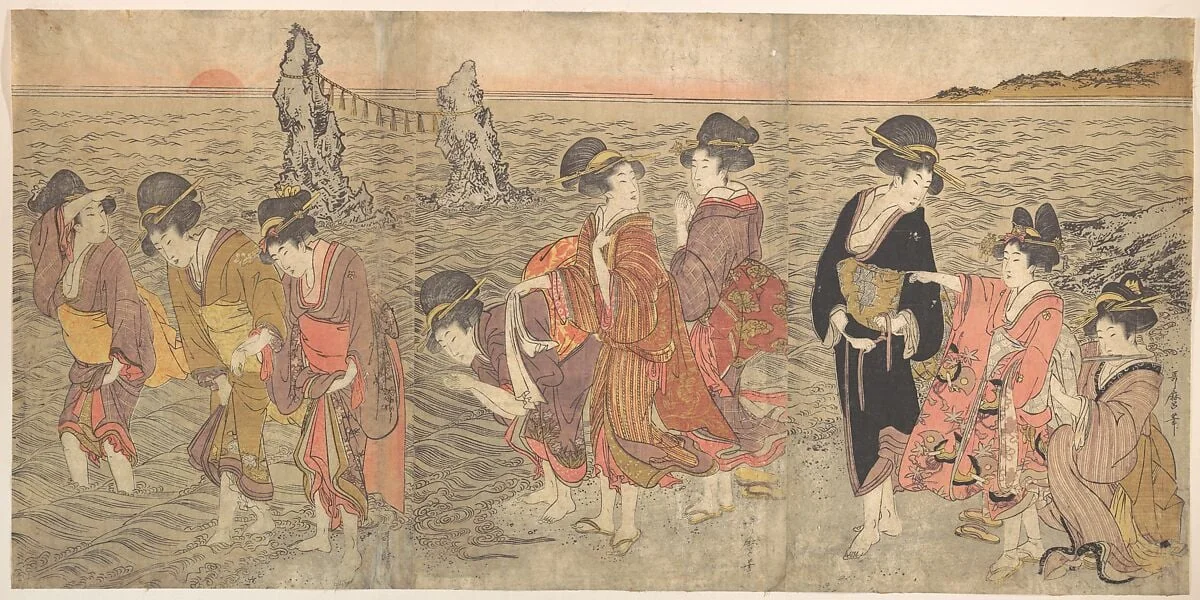Untitled, by Kitagawa Utamaro, ink, 1780