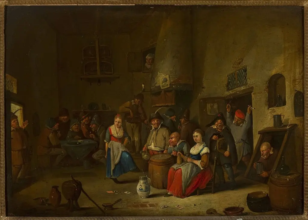 Merry-making in a tavern