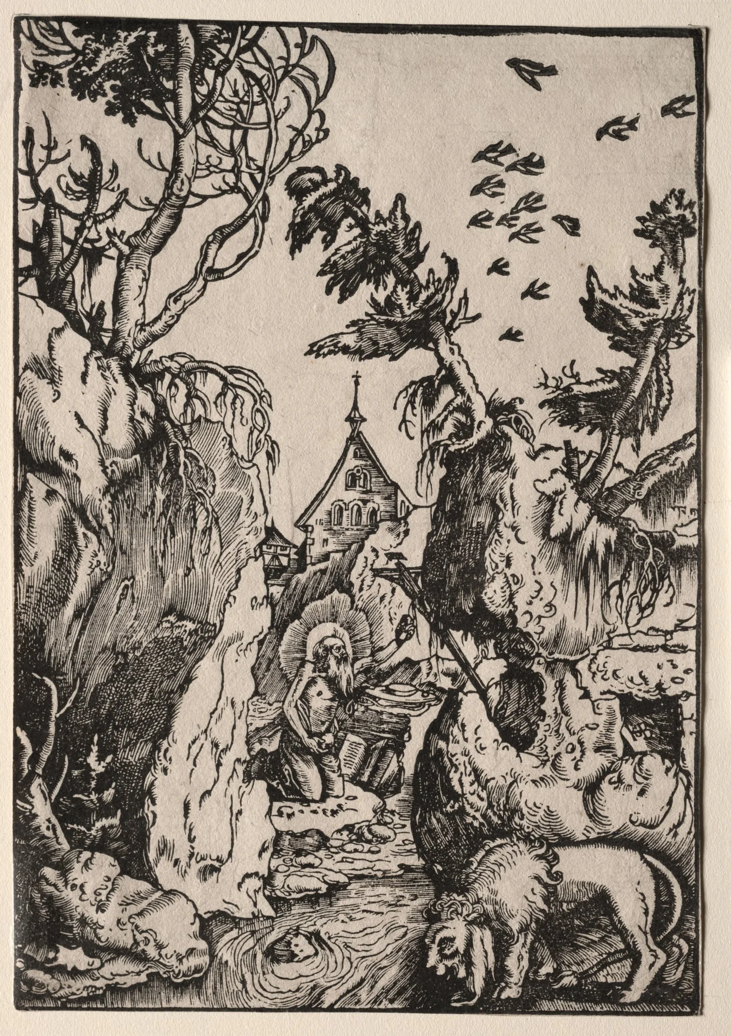 St. Jerome in the Wilderness, by Hans Baldung Grien, 1511
