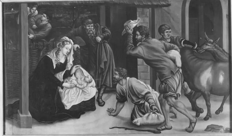 Adoration of the sheperds (Verso: Angel of the Annunciation)