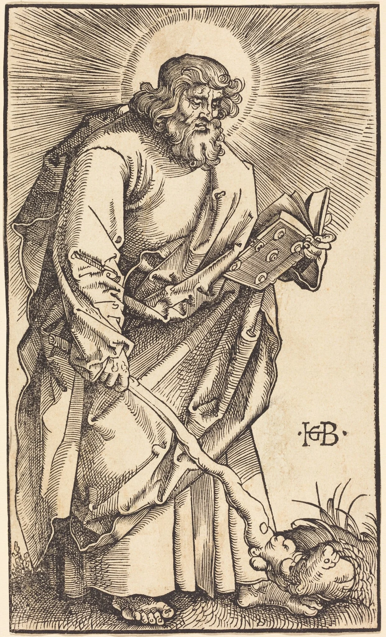 Apostle Judas Thaddeus, by Hans Baldung Grien, ink, 1519