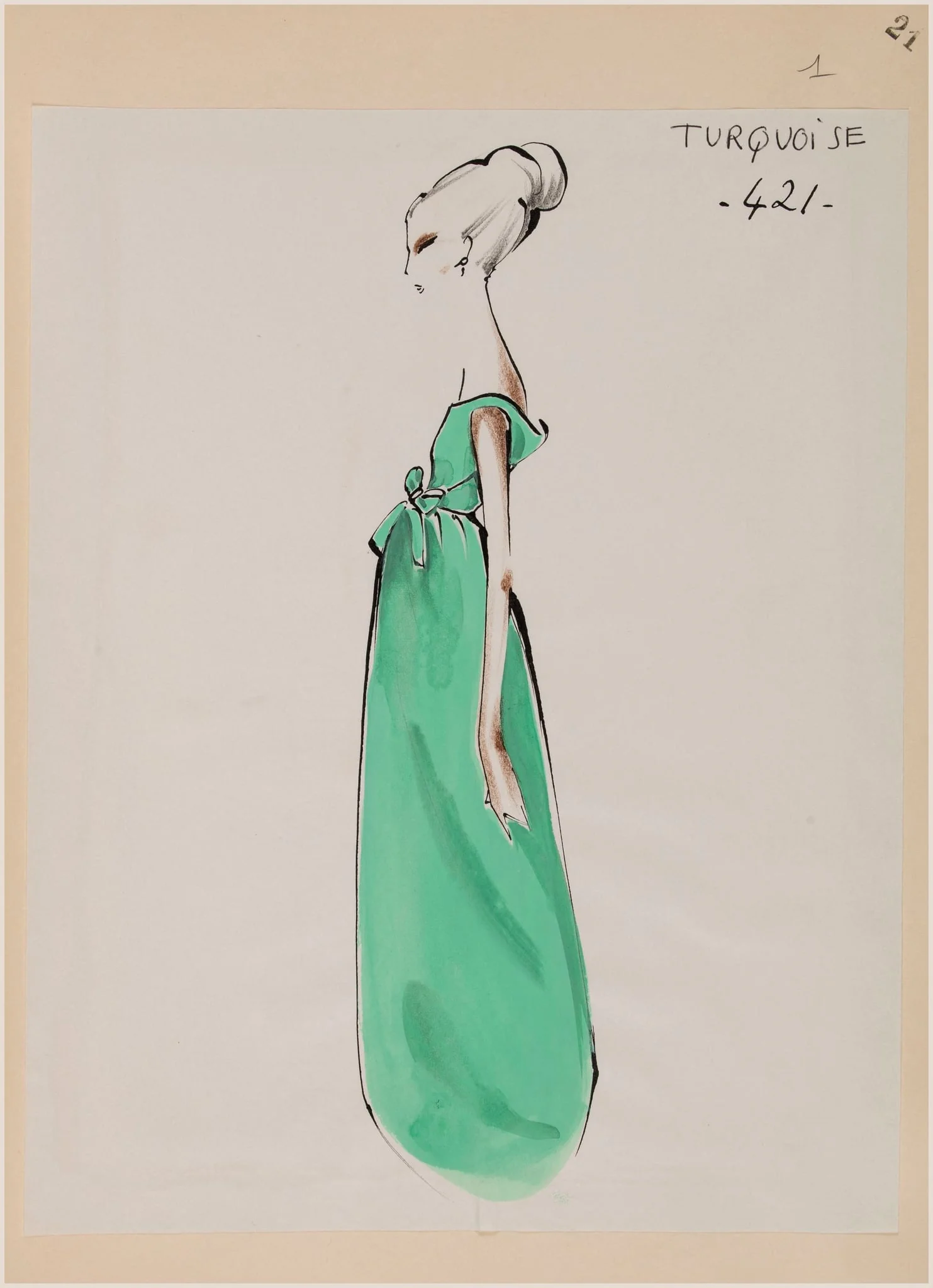 Turquoise, by Carven, 1965