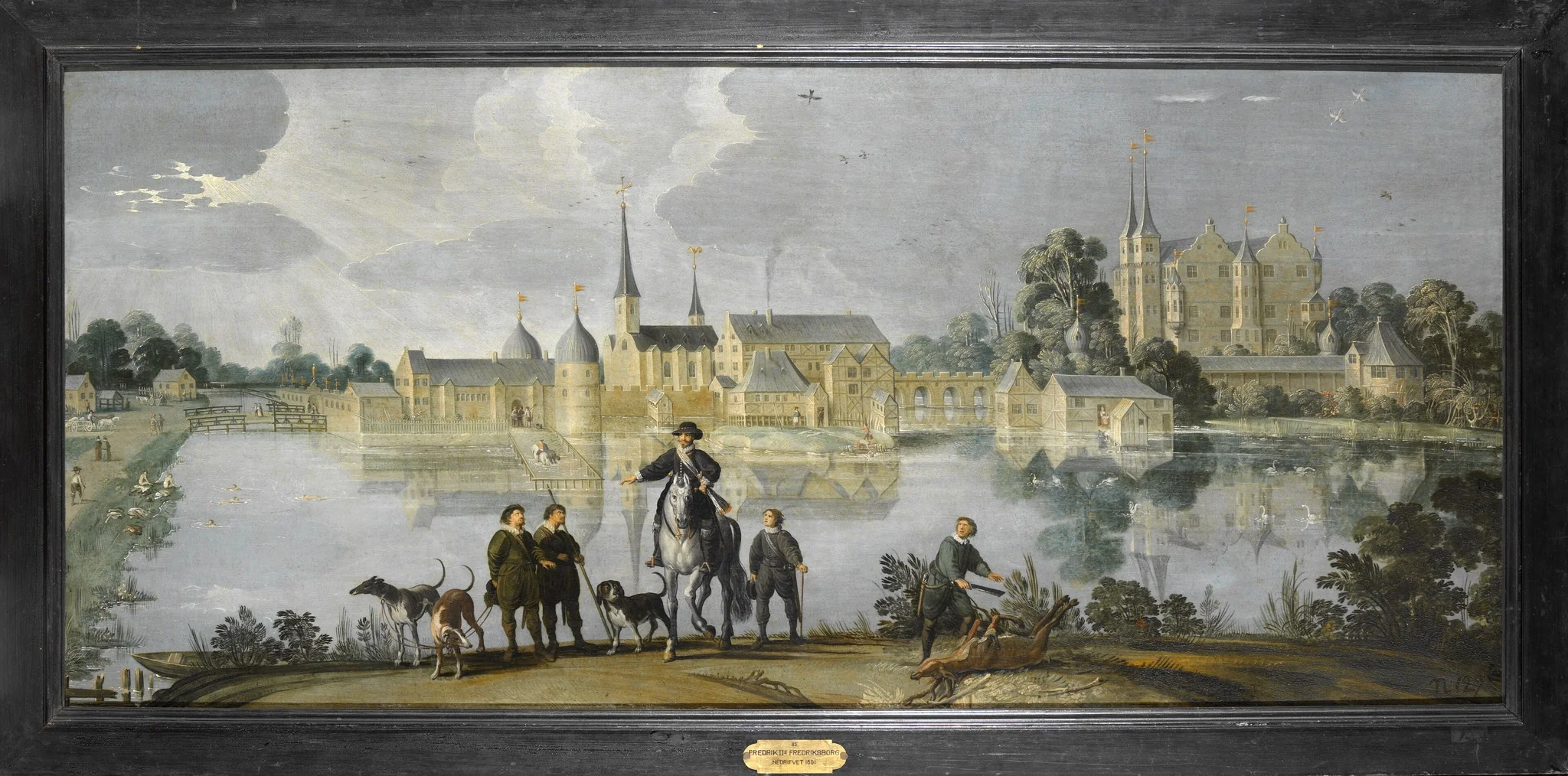 Frederiksborgs slott i Danmark, by Hans Knieper, oil, 1600