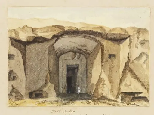 `Stabl-Antar.  Ancient Egyptian Cave near Siout.  Upper Egypt'