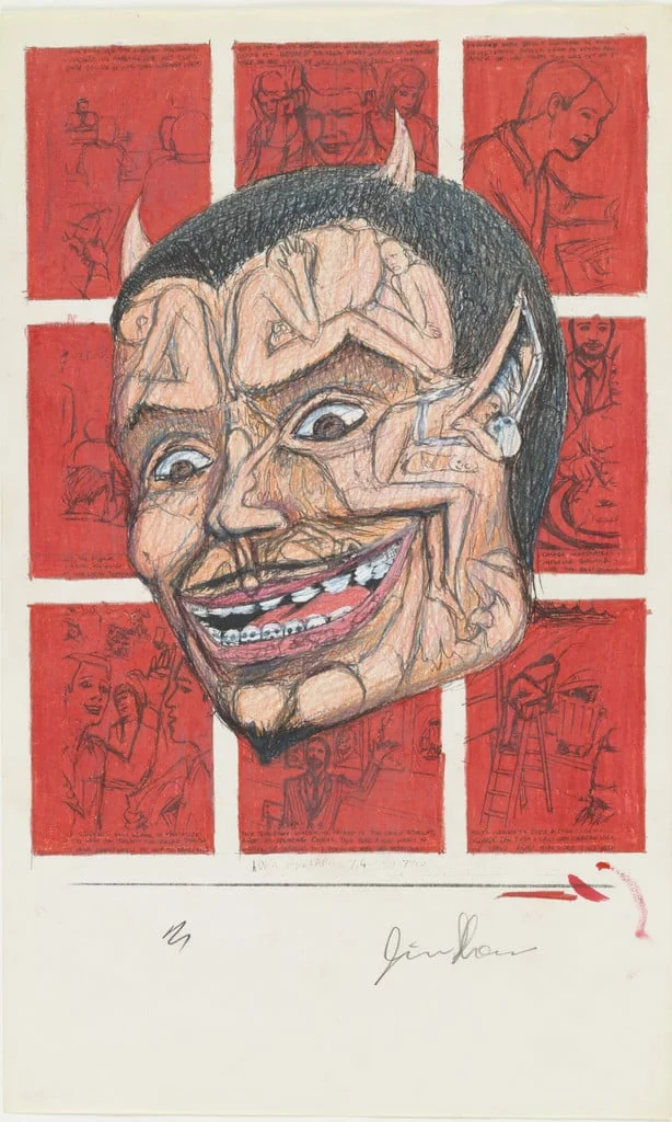 Untitled, by Jim Shaw, graphite, 1987