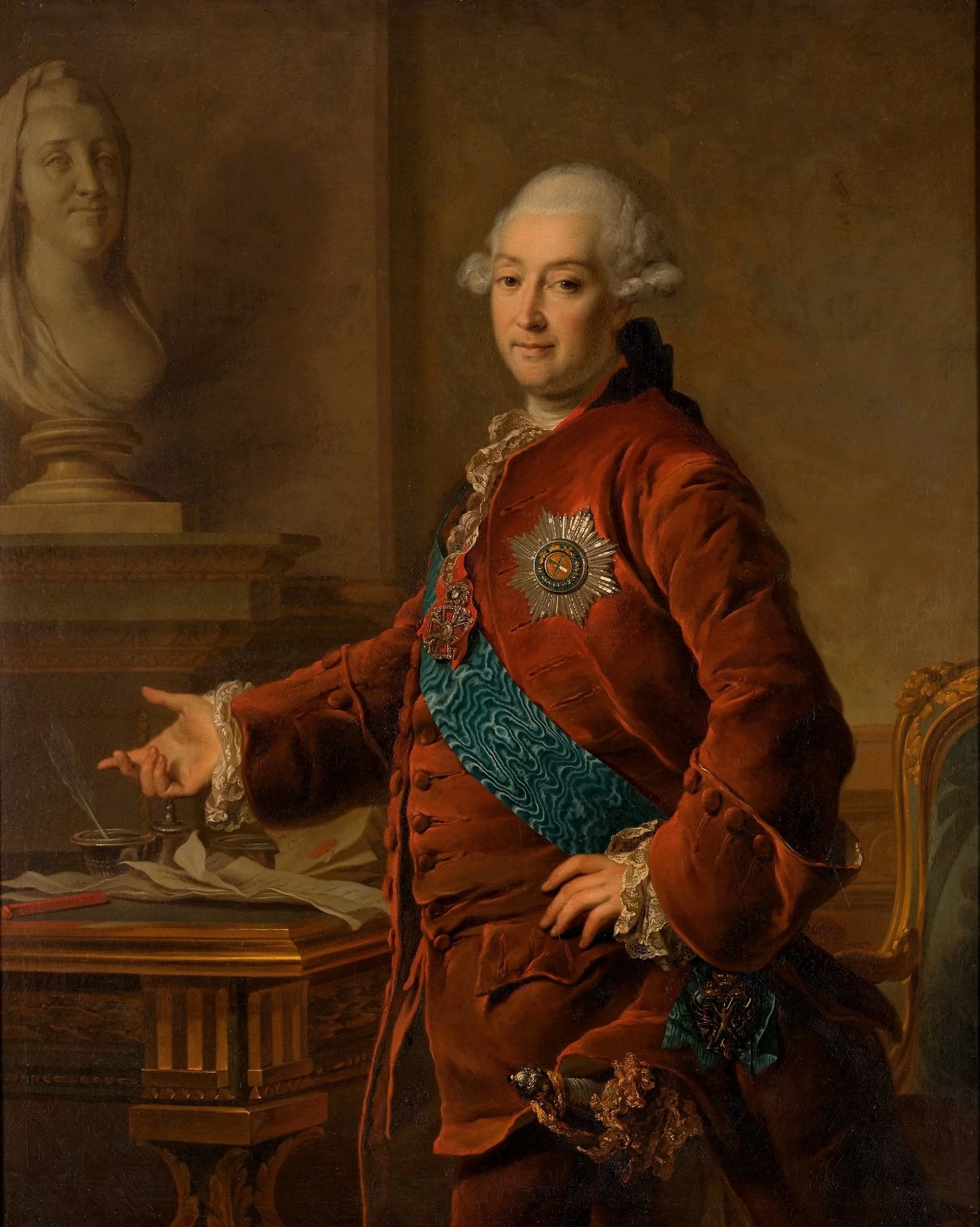 Portrait of Alexandr Mihailovich Golytsyn (1723-1807), vice-chancellor, by Dmitry Levitzky, oil, 1772