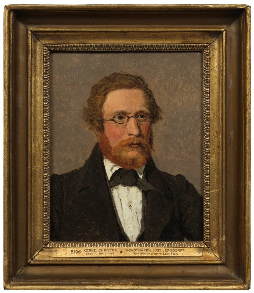 The Artist Just Jerndorff, by Christen Købke, oil, 1838