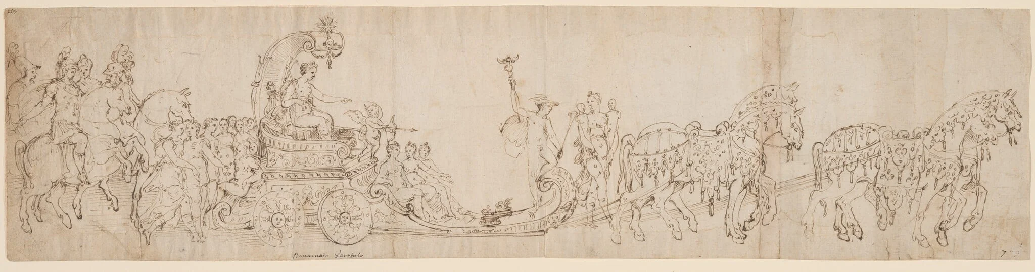The Triumph of Venus, by Italian 16th Century, ink, 1501