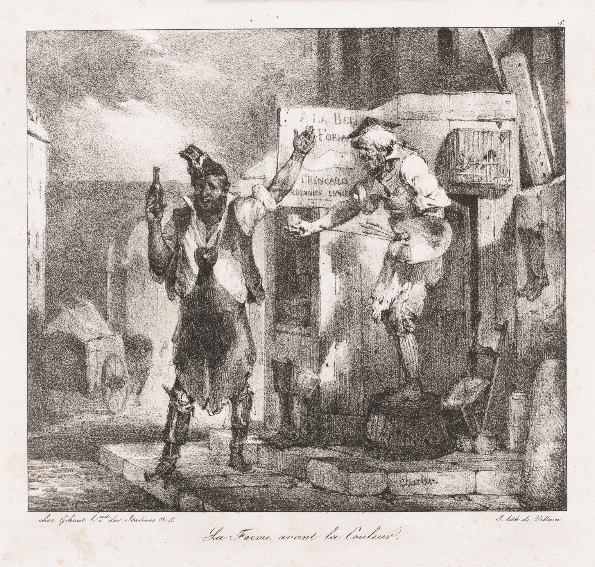 Lithographic Sketches by Charlet: Form before Color, by Nicolas Toussaint Charlet, 1823
