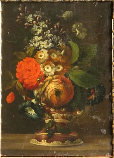 Buchet de flori cu anemone; pandant: Buchet cu flori de lămâi