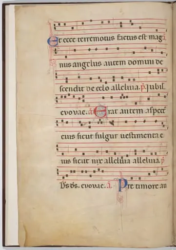 Leaf 3 from an antiphonal fragment (verso)