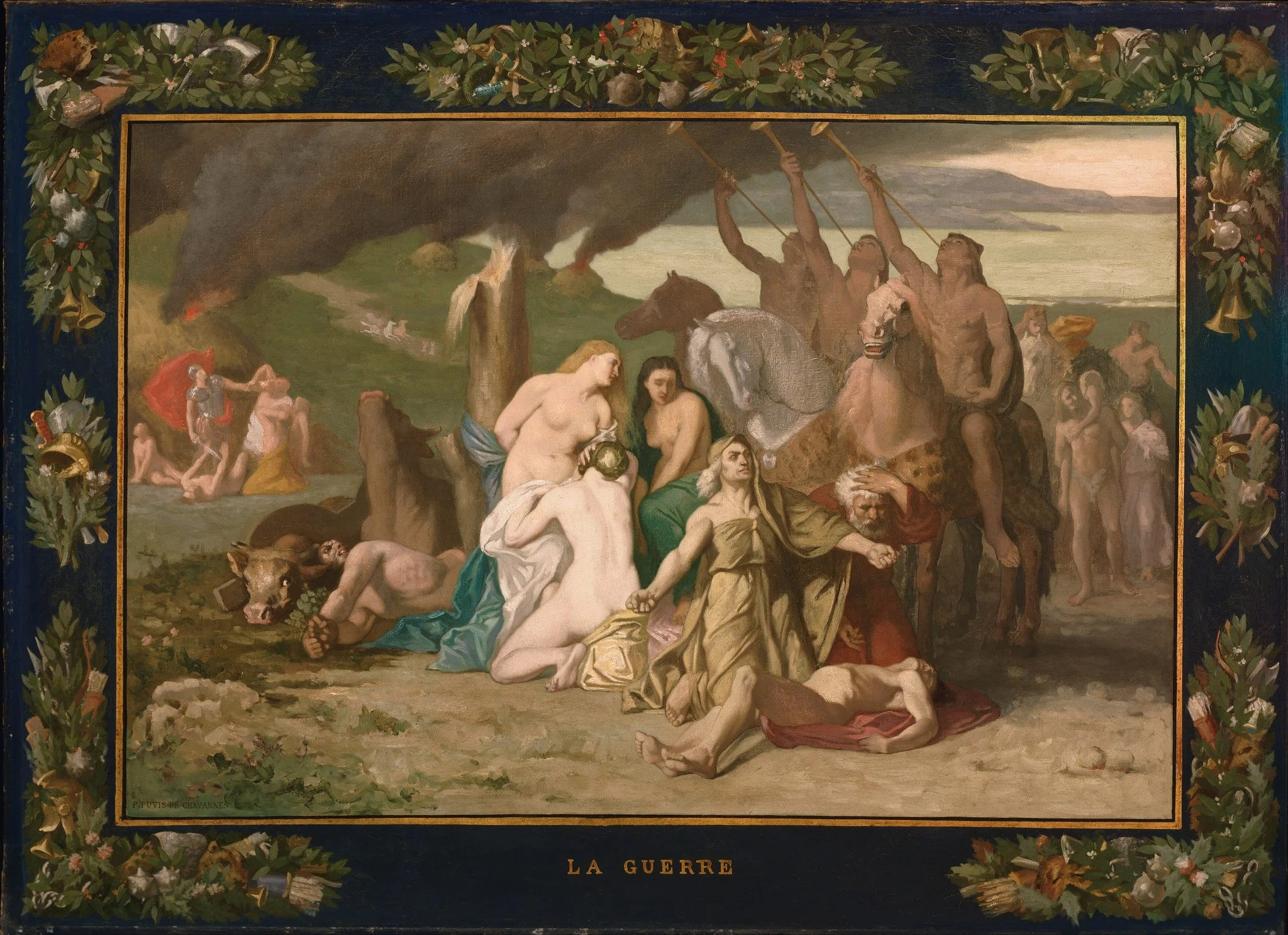 War, by Pierre Puvis de Chavannes, oil, 1867
