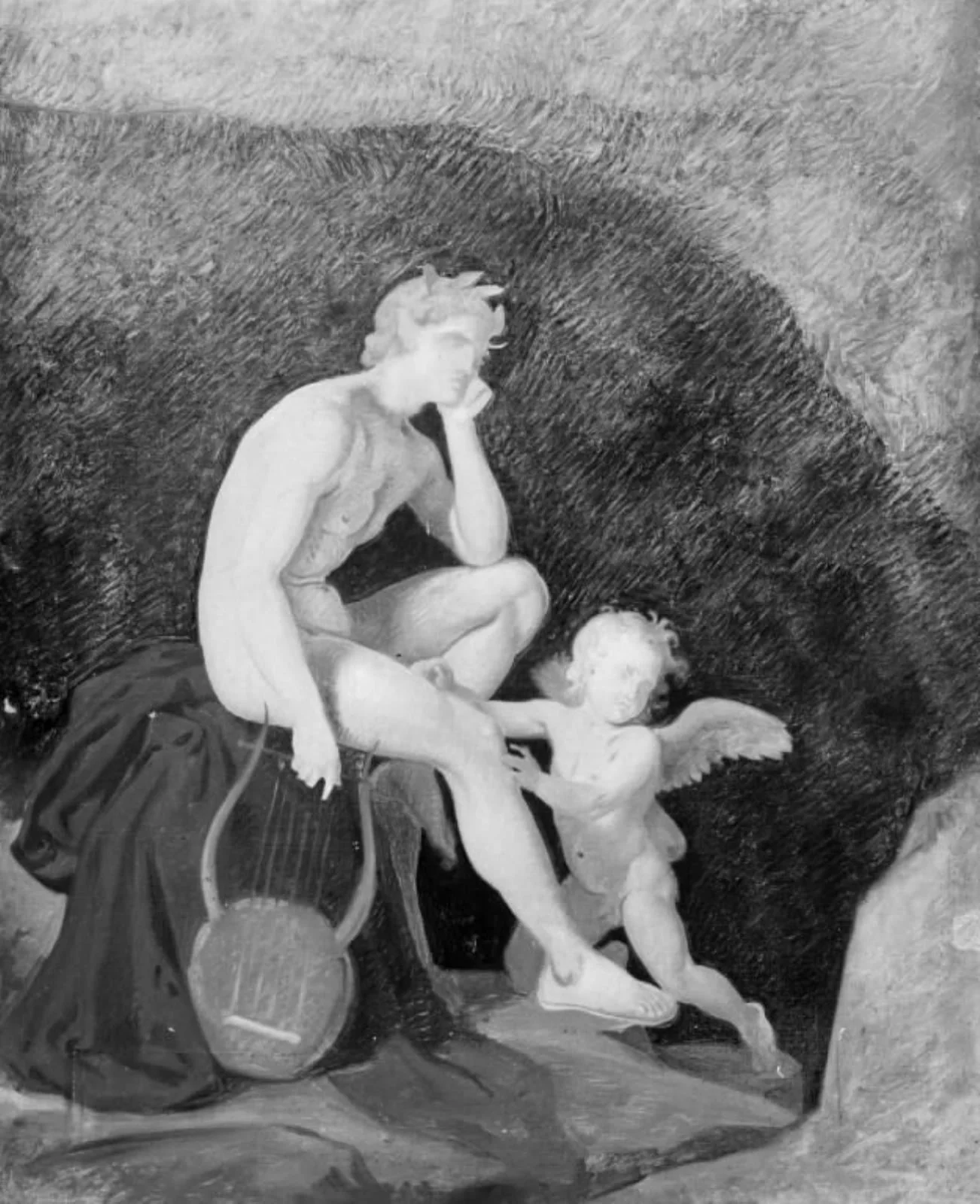 Orfeus opstegen fra Tartaros, by Unknown, 1845