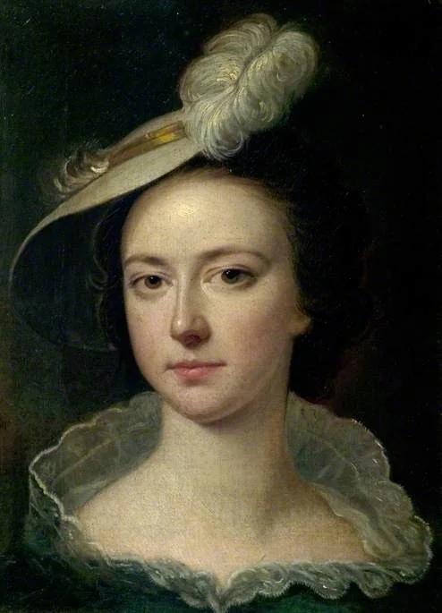 Hannah Wright (1732–1810), in a Feather Hat (sister of the artist)