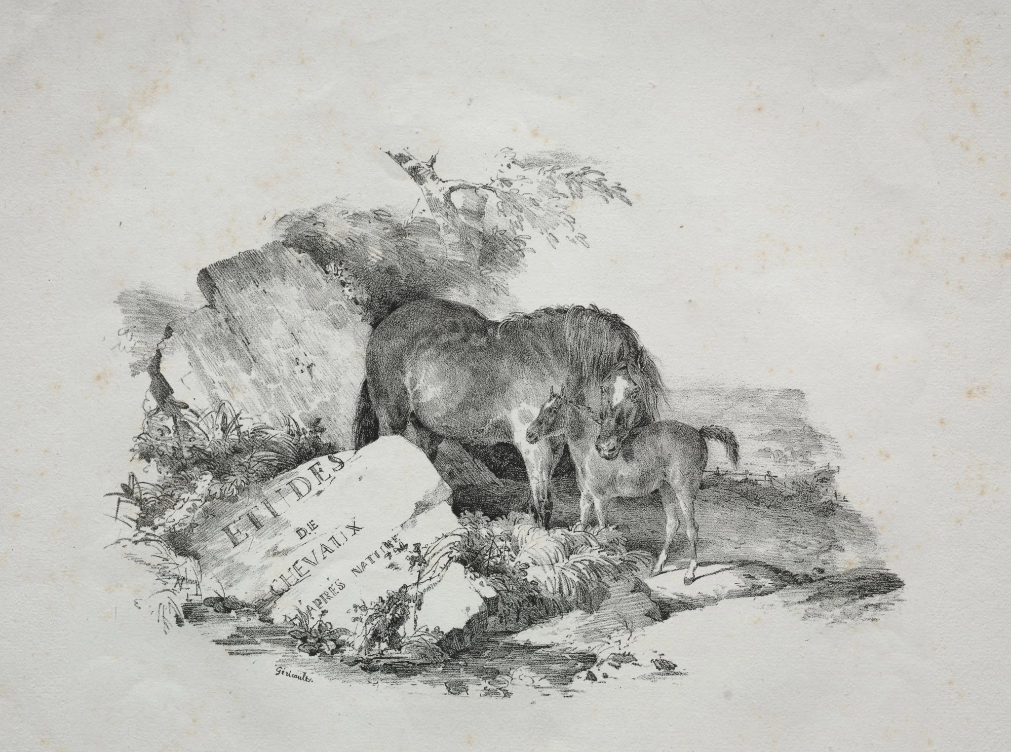 The Mare and Her Foal, by Théodore Géricault, 1822