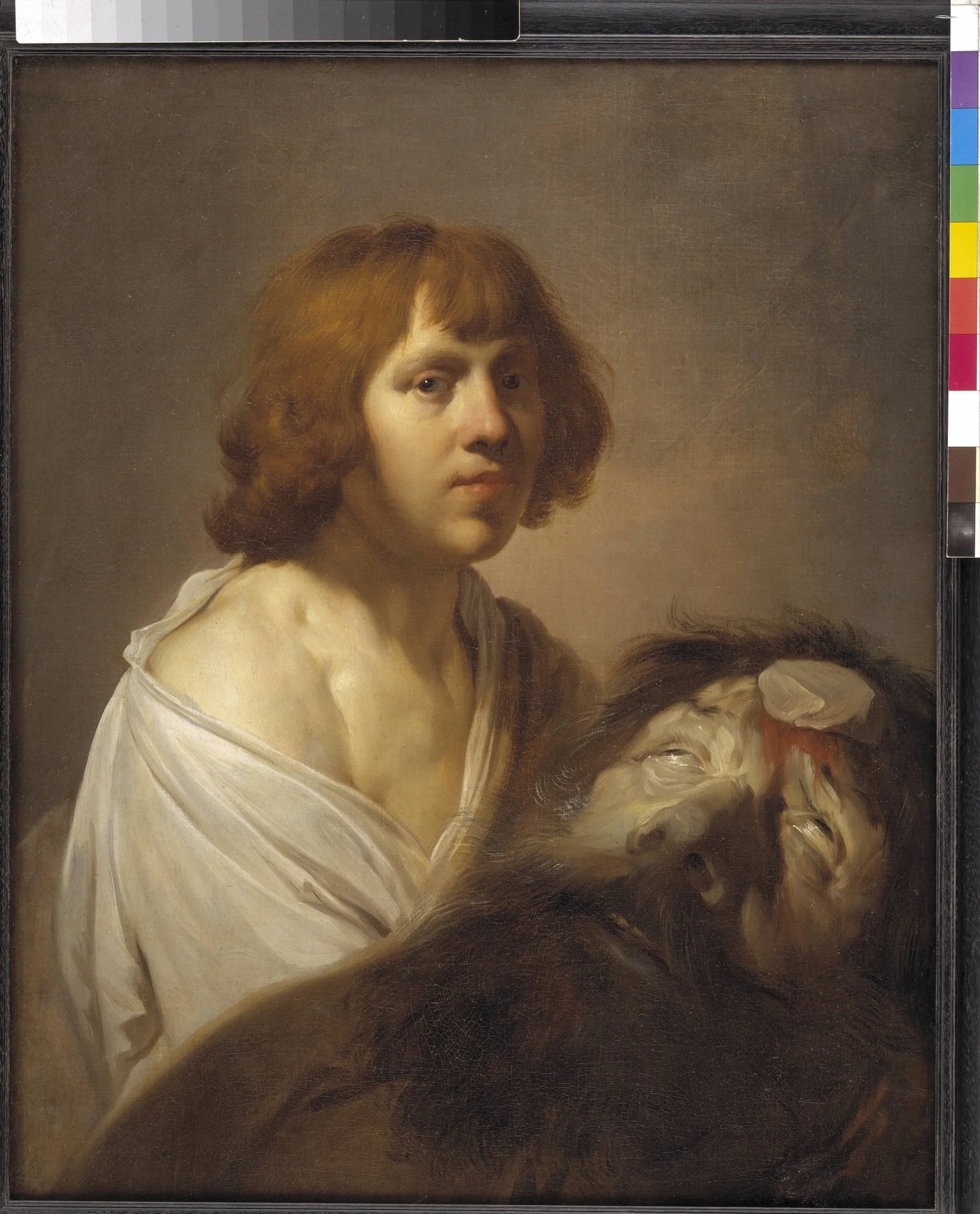 David with the Head of Goliath, by Unknown, 1637