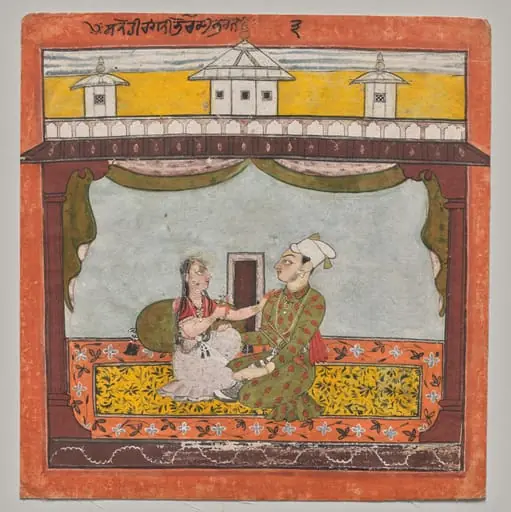 Sanehi Ragini, from the “Second Basohli" Ragamala