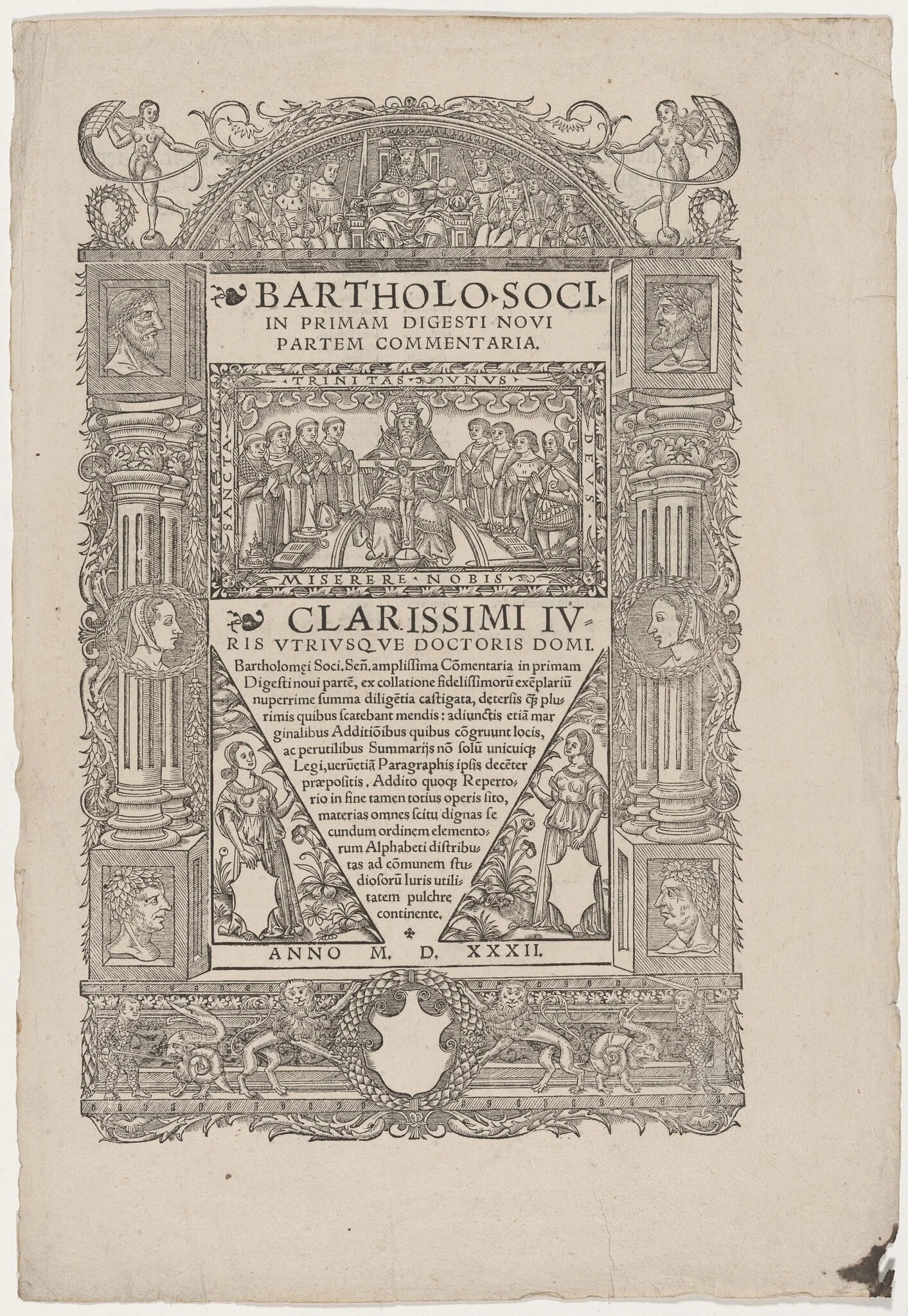 Title Page to Clarissimi IV, by Unknown 19th Century, 1532