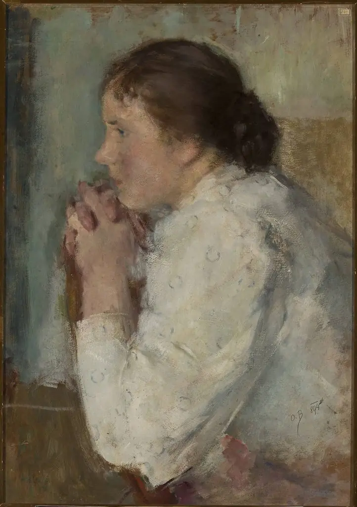 Portrait of a lady in profile