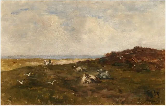 North County Dublin, Cattle at Rest near the Sea