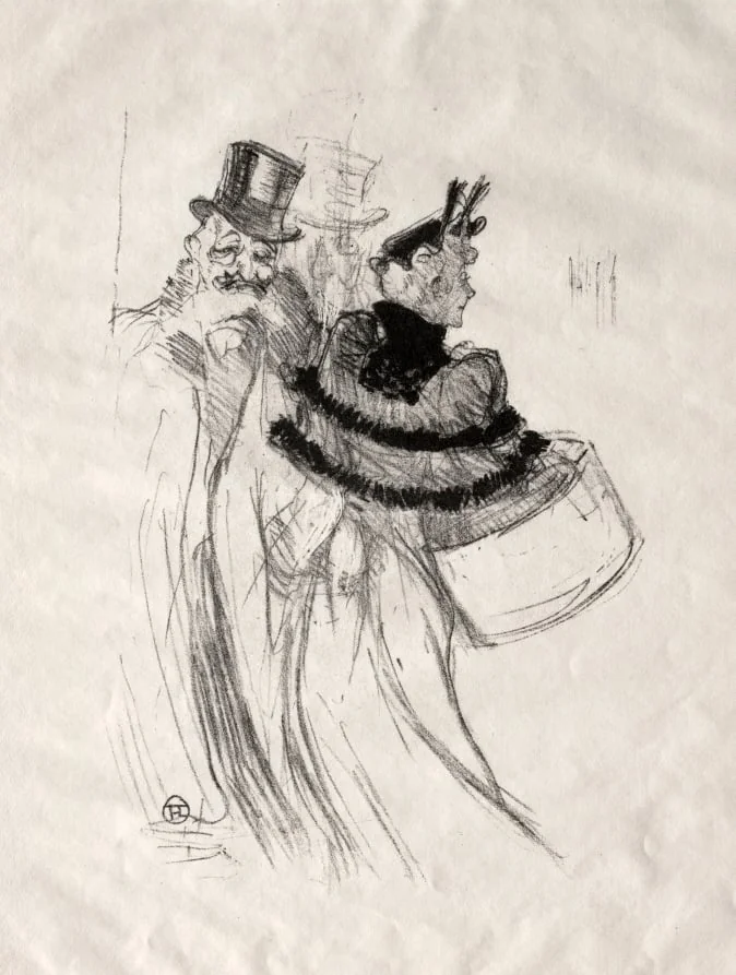 The Old Gentlemen, by Henri de Toulouse-Lautrec, 1894