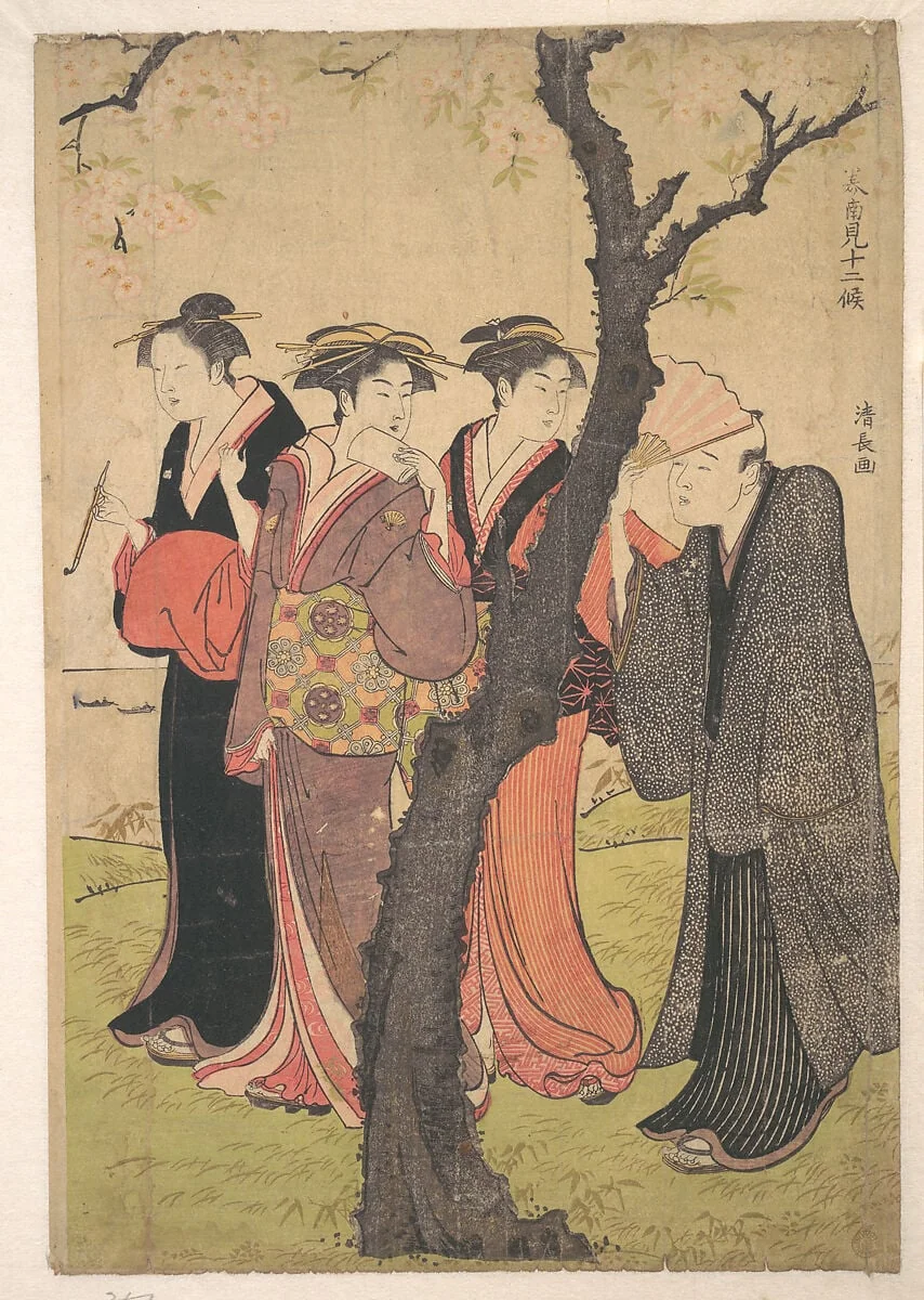 Untitled, by Torii Kiyonaga, ink, 1784