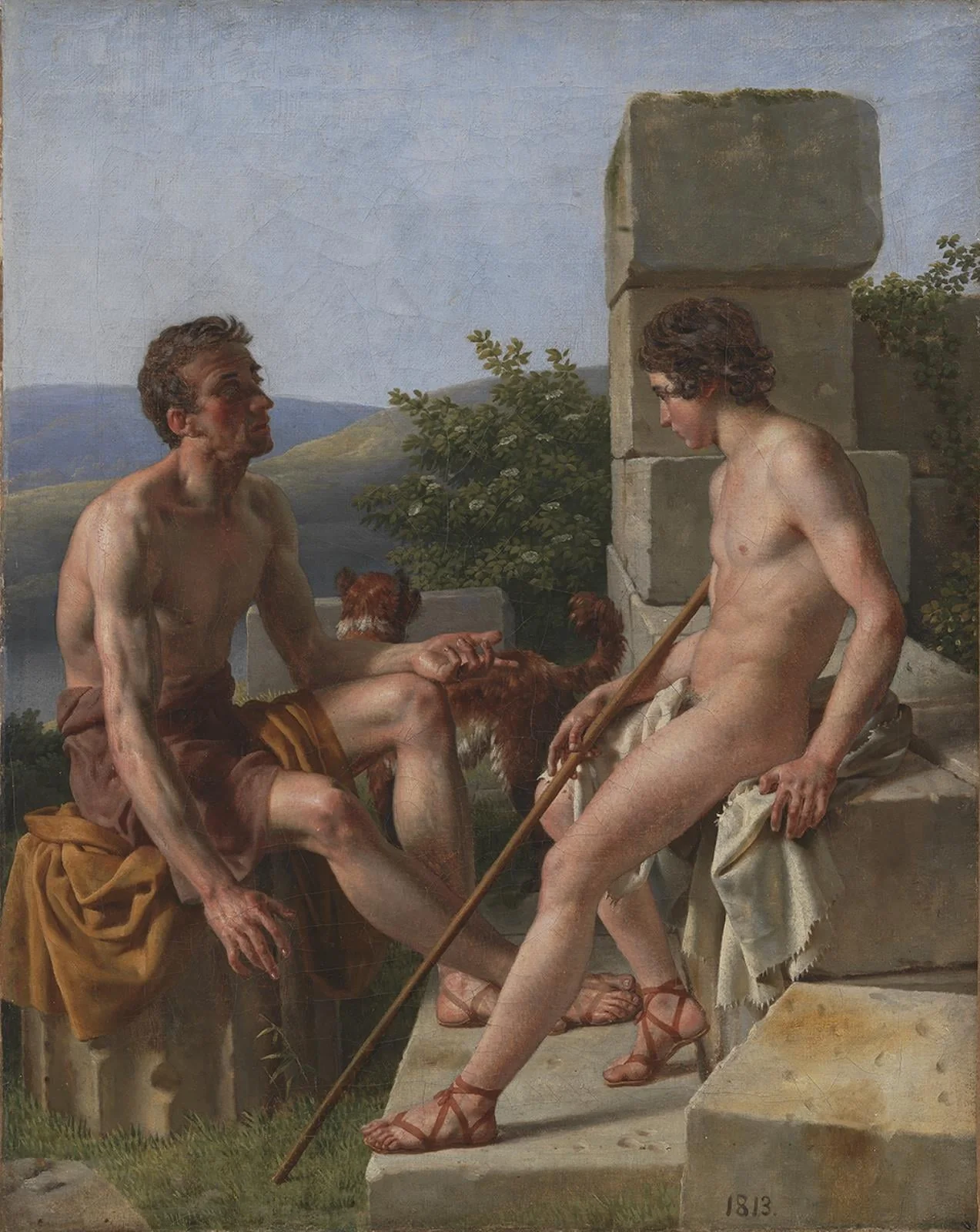 Two Sheperds, by Unknown artist, 1813