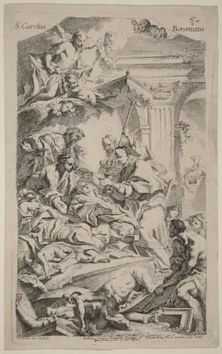 San Carlo Borromeo Giving Last Communion to Victims of the Plague