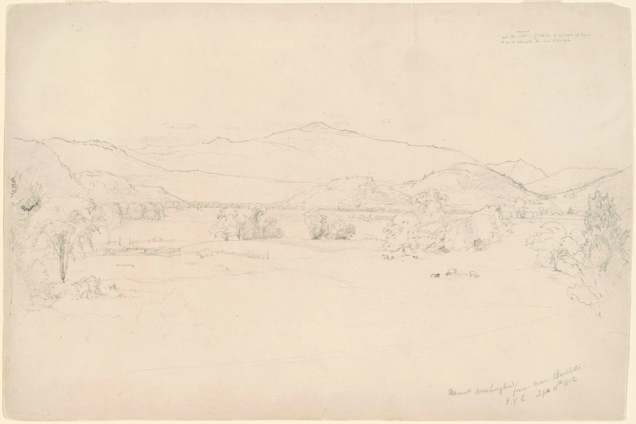 Study for "View of Mt. Washington"