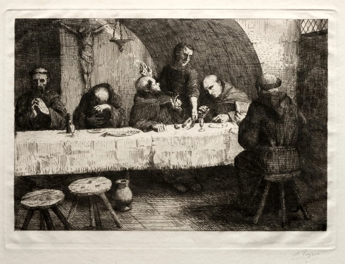 The Refectory, by Alphonse Legros, 1862