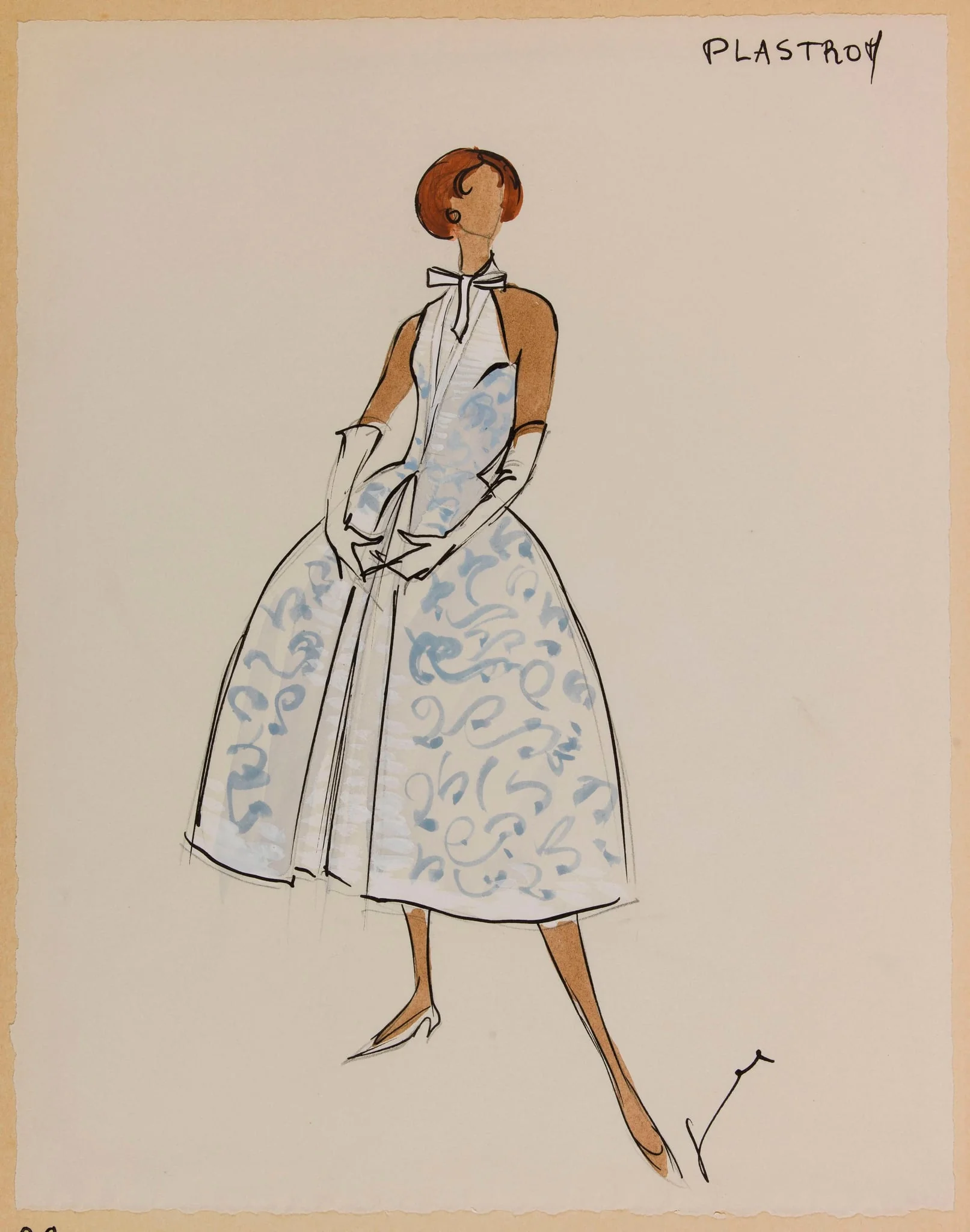 Plastron, by Marie-Louise Carven, 1956