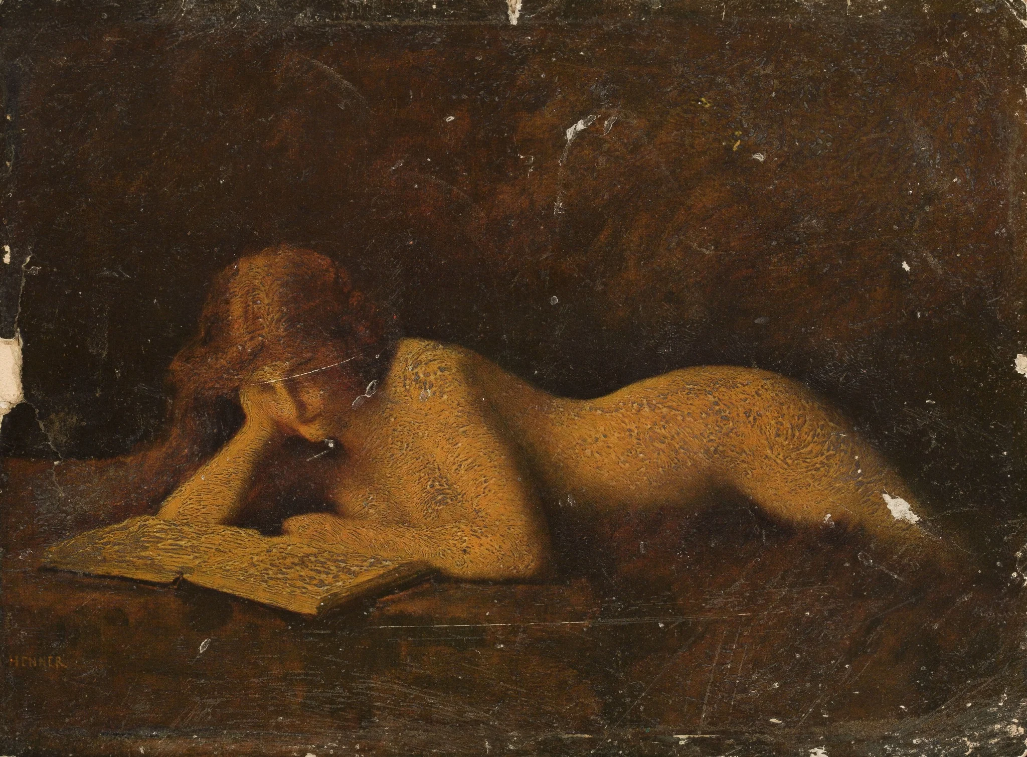 Reading woman