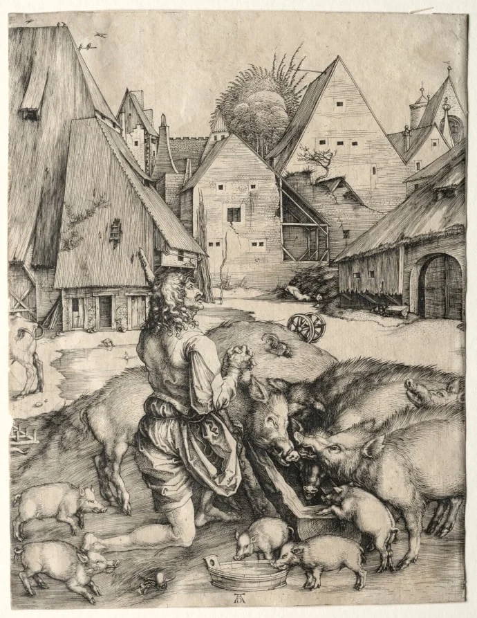 The Prodigal Son, by Albrecht Dürer, 1497
