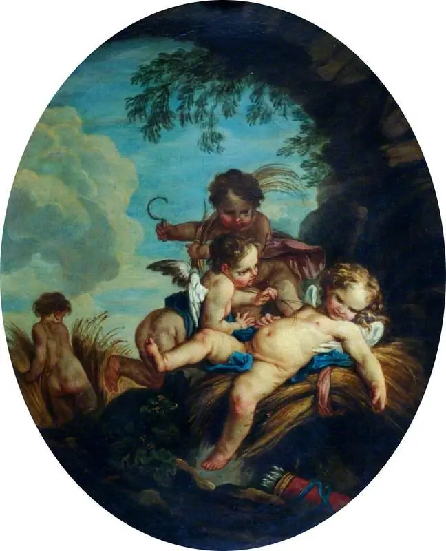 L'amour moissonneur (Cupid as a Reaper)