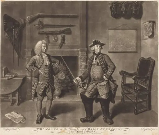 Mr. Foote in the Character of Major Sturgeon, in the Mayor of Garrat