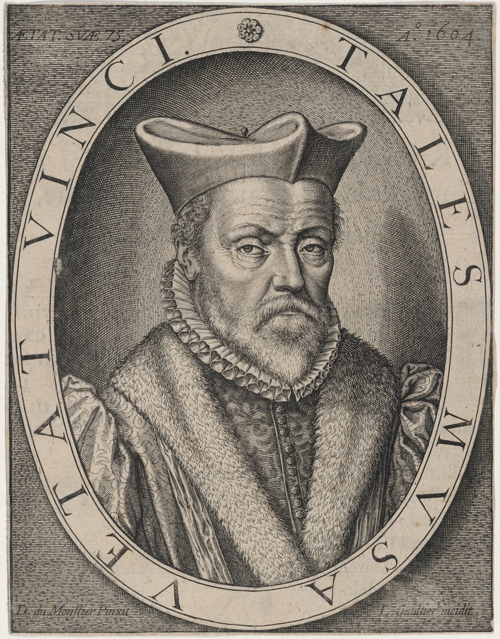 M. de Cheval, by Léonard Gaultier, ink, 1604