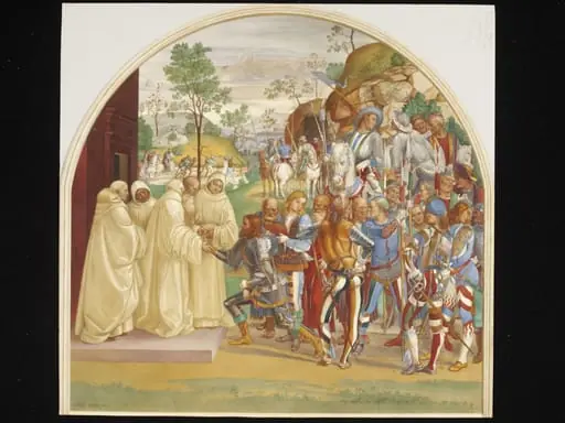 St Benedict and the True King Totila