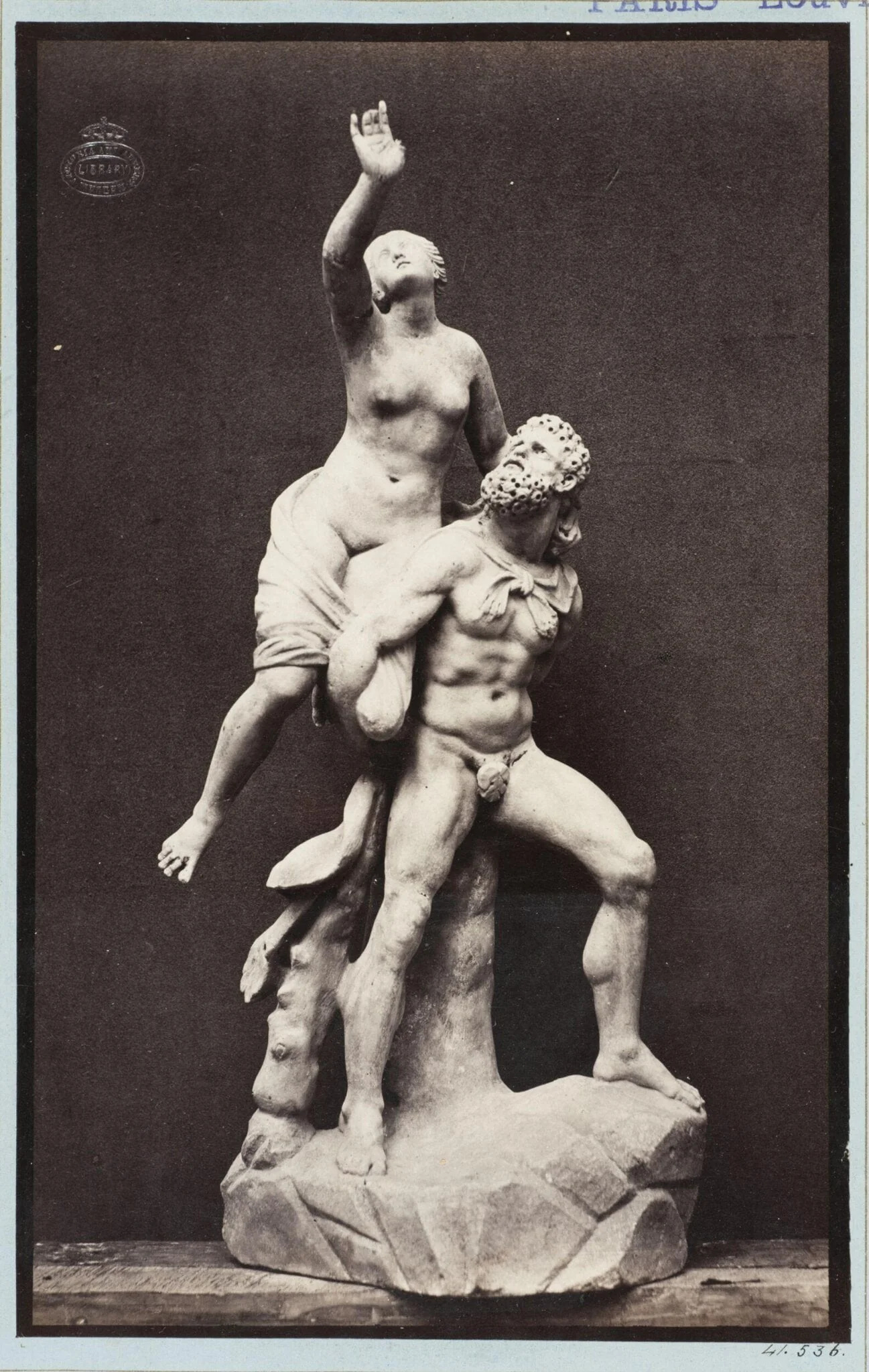 Hercules and Dejanira statuette group in marble