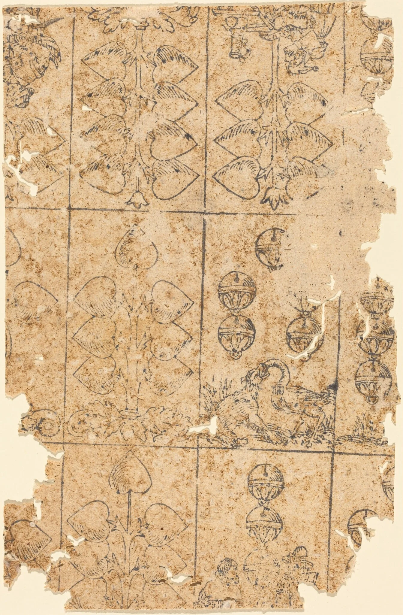 Playing Card, by German 16th Century, ink, 1550