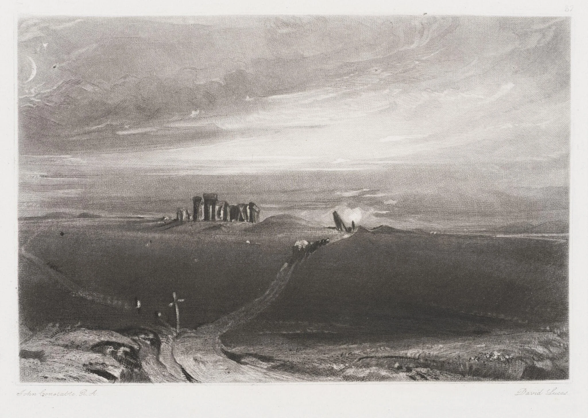 Stone Henge, by John Constable, 1855