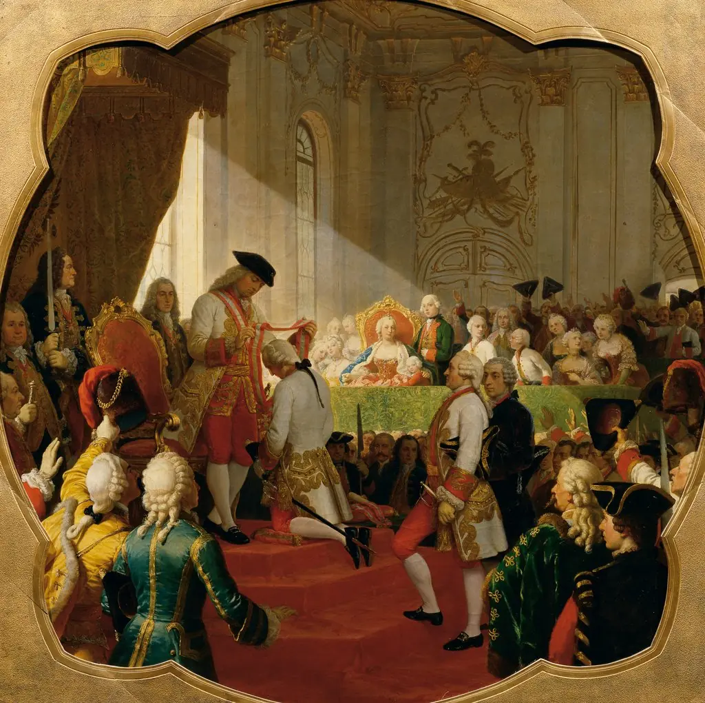 First promotion to the Military Maria Theresa Order in 1758