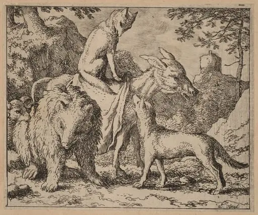 Reynard Seated Atop the Ass